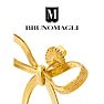 Bruno Magli Sofia Gold Bow Earrings Image-7