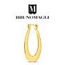 Bruno Magli Perla Gold Hoop Earrings Image-5