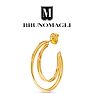 Bruno Magli Lucia Gold Hoop Earrings Image-6