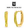 Bruno Magli Serena Gold Hoop Earrings, Verde Image-1