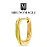 Bruno Magli Serena Gold Hoop Earrings, Verde Image-6