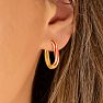 Bruno Magli Serena Gold Hoop Earrings, Rossa Image-3