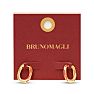 Bruno Magli Serena Gold Hoop Earrings, Rossa Image-4