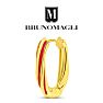 Bruno Magli Serena Gold Hoop Earrings, Rossa Image-6