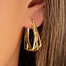 Bruno Magli Vittoria Gold Hoop Earrings Image-3