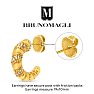 Bruno Magli Giorgia Gold Hoop Earrings Image-2