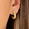 Bruno Magli Giorgia Gold Hoop Earrings Image-3