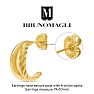Bruno Magli Azzurra Gold Hoop Earrings Image-2