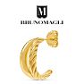 Bruno Magli Azzurra Gold Hoop Earrings Image-6
