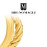 Bruno Magli Azzurra Gold Hoop Earrings Image-9