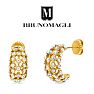 Bruno Magli Constanza Gold Hoop Earrings Image-1