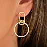 Bruno Magli Elettra Gold Dangle Earrings Image-3