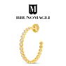 Bruno Magli Paloma Gold Hoop Earrings Image-7