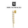 Bruno Magli Gabriella Gold Earrings, Diamante Image-6