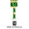 Bruno Magli Gabriella Gold Earrings, Smeraldo Image-9