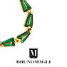 Bruno Magli Stefania Gold Earrings, Smeraldo Image-9