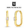 Bruno Magli Daniela Gold Earrings, Diamante Image-1