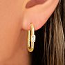 Bruno Magli Daniela Gold Earrings, Diamante Image-3