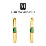 Bruno Magli Daniela Gold Earrings, Smeraldo Image-5