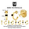 Bruno Magli Felecia Gold Earrings, Smeraldo Image-2