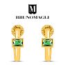 Bruno Magli Felecia Gold Earrings, Smeraldo Image-5