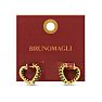 Bruno Magli Rosa Gold Earrings, Smeraldo Image-4