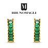 Bruno Magli Rosa Gold Earrings, Smeraldo Image-5