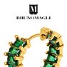 Bruno Magli Rosa Gold Earrings, Smeraldo Image-7