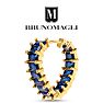 Bruno Magli Rosa Gold Earrings, Zaffiro Image-6