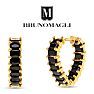 Bruno Magli Rosa Gold Earrings, Nera Image-1