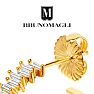 Bruno Magli Adelina Gold Earrings, Diamante Image-7