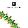 Bruno Magli Adelina Gold Earrings, Smeraldo Image-9