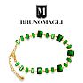 Bruno Magli Pasqualina Gold Bracelet, Smeraldo Image-1