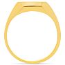 Estate Jewelry Gents Octagon Shape Signet Ring In Yellow Gold Overlay, Size 9.5 Image-3
