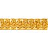 Estate Jewelry Nugget Link Bracelet In Yellow Gold Overlay, 12mm, 8 Inches Image-2