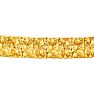 Estate Jewelry Nugget Link Bracelet In Yellow Gold Overlay, 15mm, 8 Inches Image-2