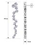 2 Carat Lab Grown Diamond Line Drop Earrings In 14 Karat White Gold, 2 Inches Image-5