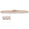 Estate Jewelry 3 Carat Bezel Lab Grown Diamond Bracelet In 14 Karat Rose Gold, 7 Inches Image-1