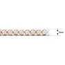 Estate Jewelry 3 Carat Bezel Lab Grown Diamond Bracelet In 14 Karat Rose Gold, 7 Inches Image-5