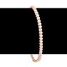 Estate Jewelry 3 Carat Bezel Lab Grown Diamond Bracelet In 14 Karat Rose Gold, 7 Inches Image-6