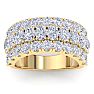 4 Carat Lab Grown Diamond Band Ring In 14K Yellow Gold Image-1