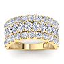 2 Carat Lab Grown Diamond Band Ring In 14K Yellow Gold Image-1