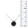 1ct Black Diamond Solitaire Pendant in 14k White Gold Image-5