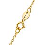 1/4 Carat Smiley Face Diamond Pendant Necklace in 14K Yellow Gold Over Sterling Silver, 18 Inches Image-4