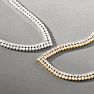 10 Carat Lab Grown Diamond Tennis Choker Necklace In 14K White Gold, 15 Inches Image-7