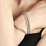 5 Carat Moissanite Tennis Bracelet In 14 Karat White Gold, 7 Inches Image-3
