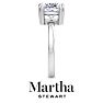 Martha Stewart 3 Carat Cushion Cut Lab Grown Diamond Solitaire Engagement Ring In Sterling Silver Image-10