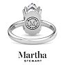 Martha Stewart 2 Carat Marquise Shape Lab Grown Diamond Solitaire Engagement Ring In Sterling Silver Image-2