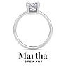 Martha Stewart 2 Carat Marquise Shape Lab Grown Diamond Solitaire Engagement Ring In Sterling Silver Image-8
