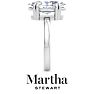 Martha Stewart 3 Carat Marquise Shape Lab Grown Diamond Solitaire Engagement Ring In Sterling Silver Image-10